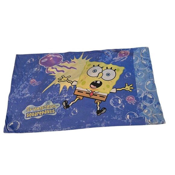 Vintage 2000s Nickelodeon Spongebob Squarepants Pillowcase - Picture 1 of 15